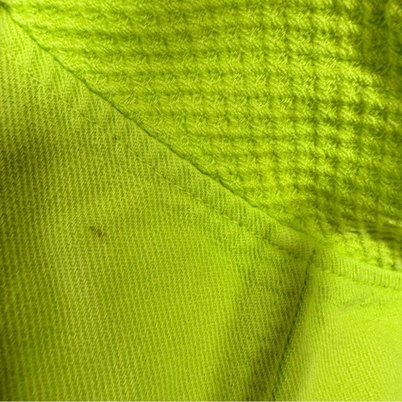 Wek hoodie sweater neon green lime boho turtle neck style pull over bohemian - Picture 6 of 10